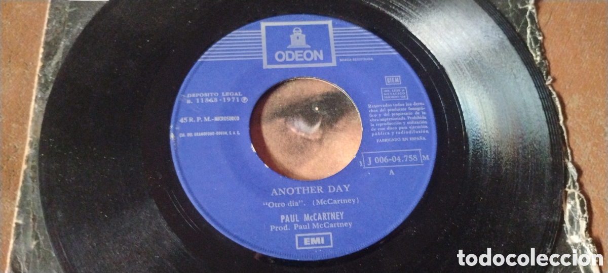 Discos de vinilo: PAUL McCARTNEY-ANOTHER DAY-SINGLE-ODEON/SPAIN-IBL - Foto 4