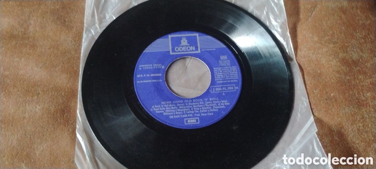 Discos de vinilo: THE DAVE CLARK FIVE-PLAY MORE GOOD OLD ROCK'N'ROLL&bull;8GOLDEN OLDIERS-SINGLE-ODEON/SPAIN-IBL