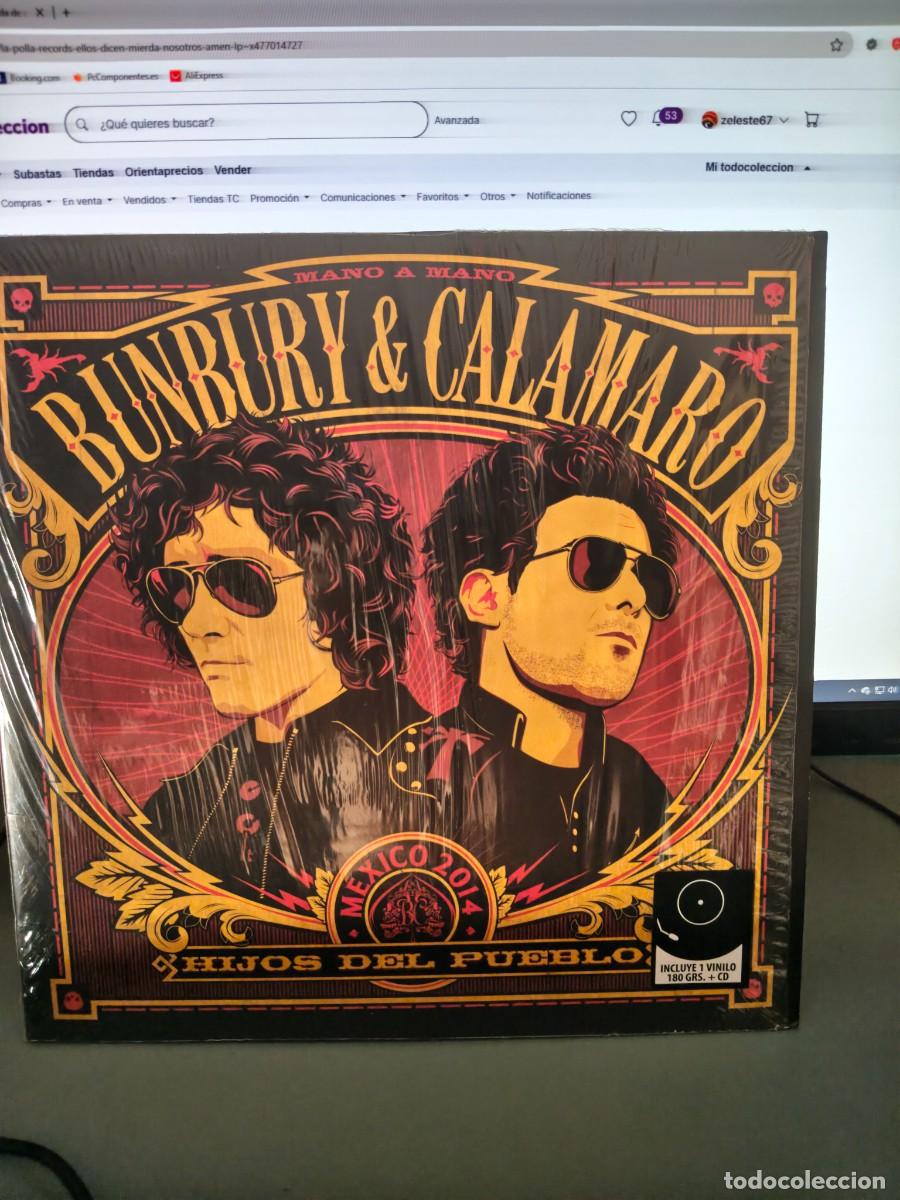 Discos de vinilo: Bunbury & Calamaro. Hijos del Pueblo