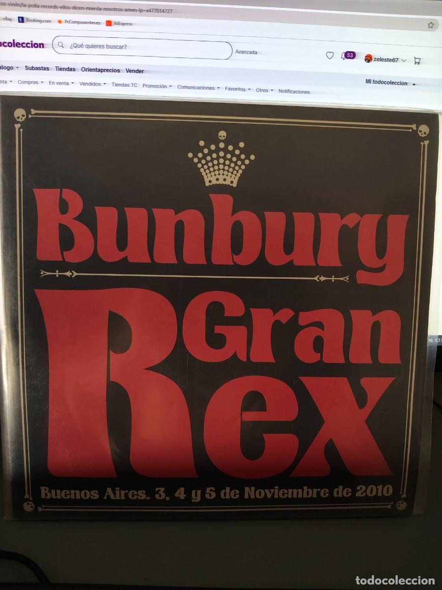 Discos de vinilo: Bunbury. Gran Rex. Completa