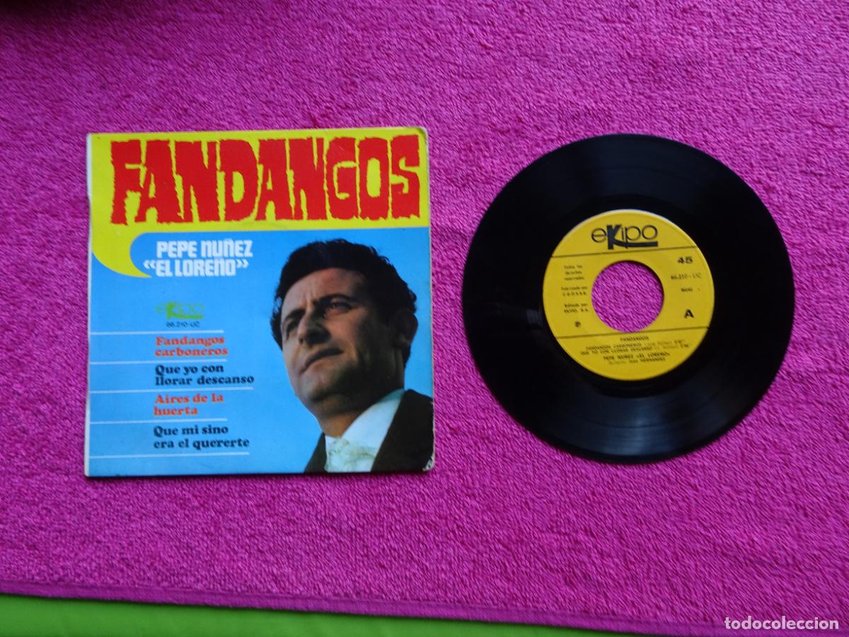 Discos de vinilo: pepe nu&ntilde;ez el lore&ntilde;o fandangos carboneros 1969 ekipo 66210 uc