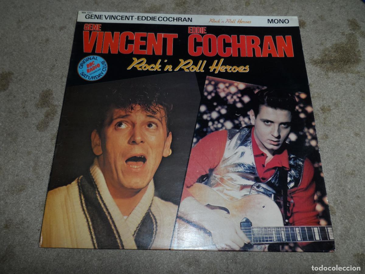 Discos de vinilo: GENE VINCENT / EDDIE COCHRAN - ROCK AND ROLL HEROES (FRANCE 1982)