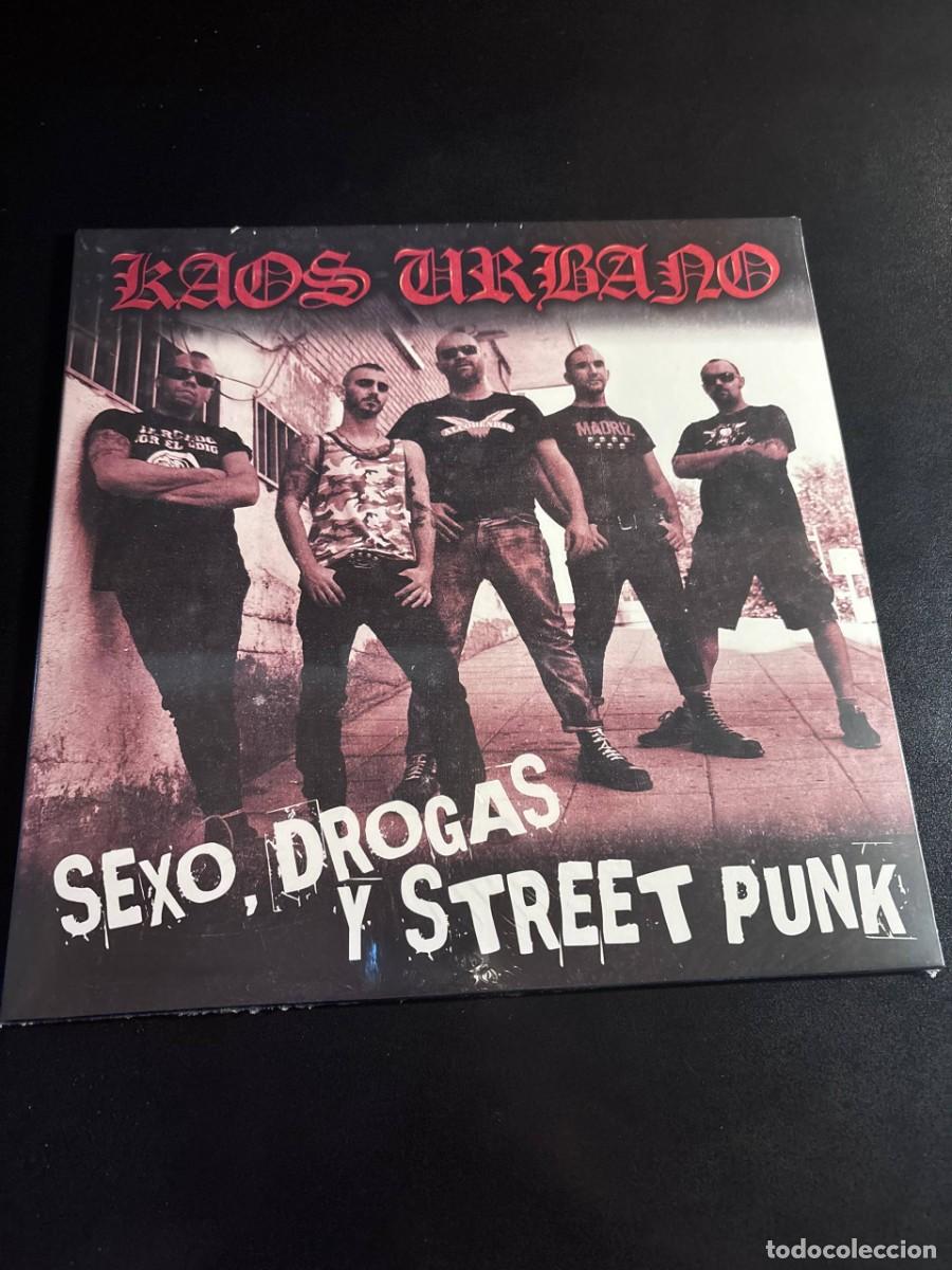 Discos de vinilo: Kaos Urbano Sexo Drogas Y Street Punk Disco de vinilo naranja LP punk oi! madrid
