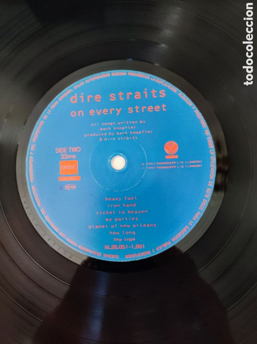 Discos de vinilo: DIRE STRAITS - ON EVERY STREET - Foto 6