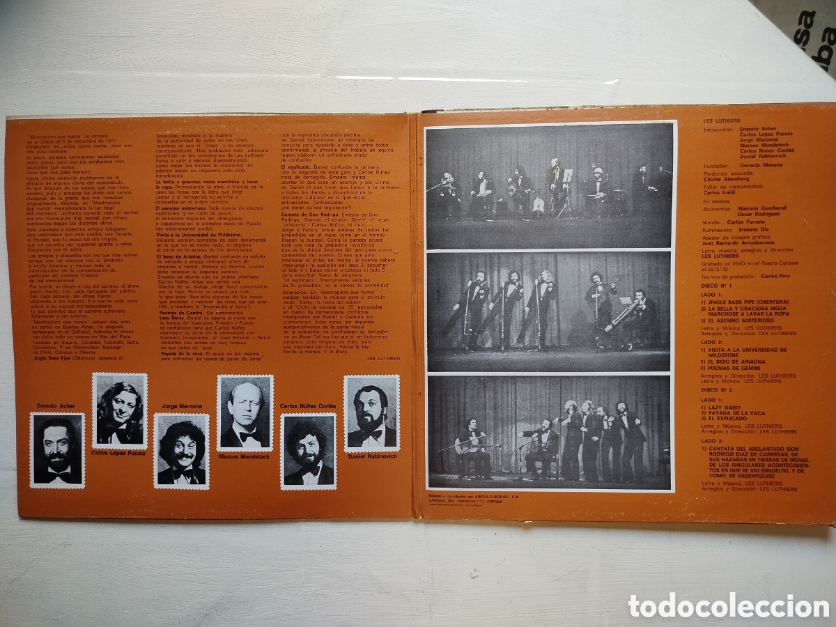 Discos de vinilo: Les Luthiers 2xLPs 1981. - Foto 2