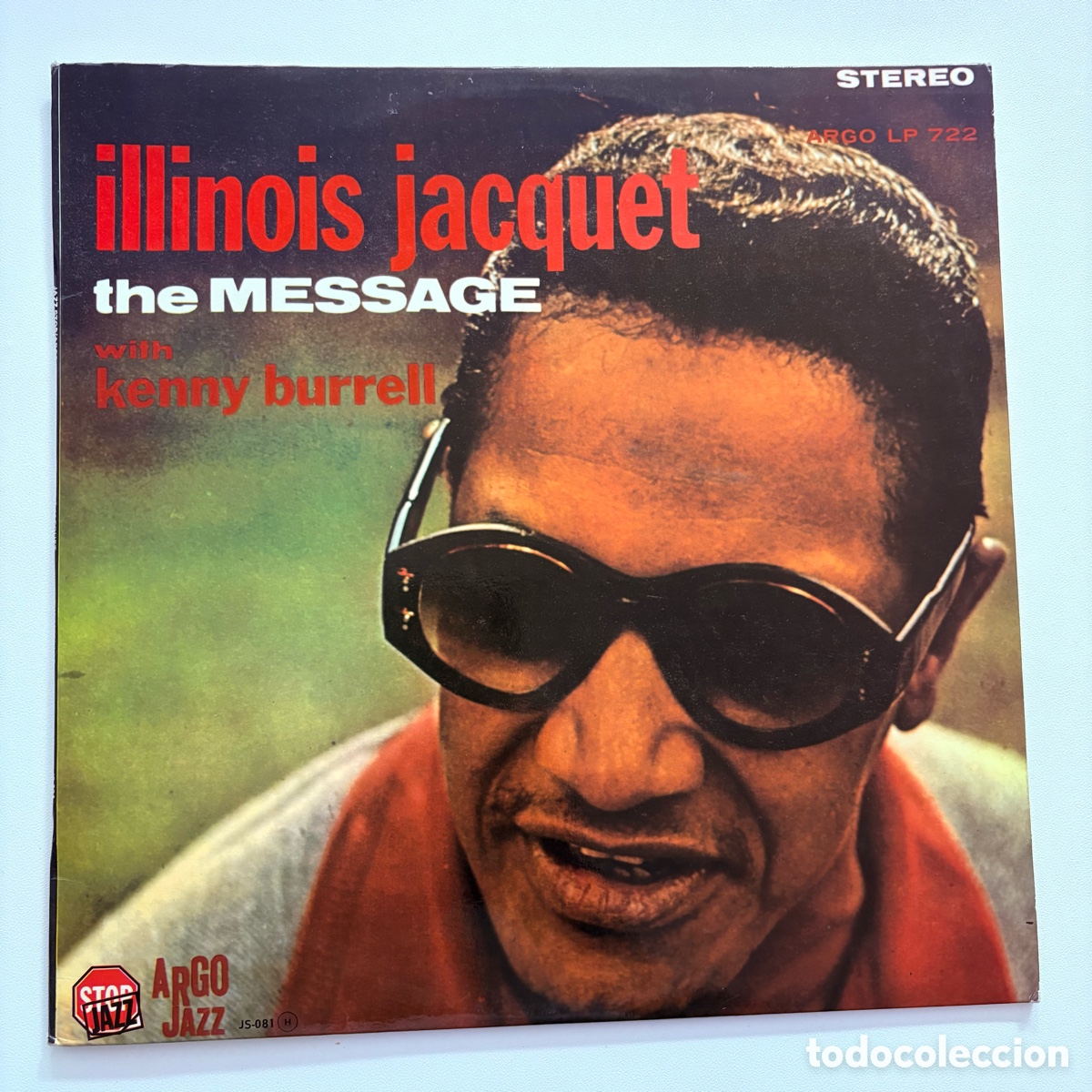 Discos de vinilo: lp Illinois Jacquet &lrm;&ndash; The Message edicion espa&ntilde;ola de 1982