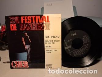 Discos de vinilo: EP CHER CANTA EN ITALIANO ( FESTIVAL DE SAN REMO)