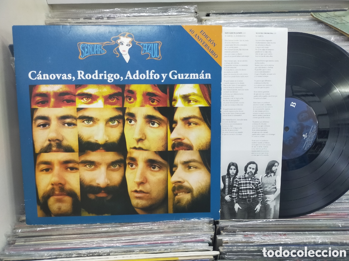 Discos de vinilo: C&aacute;novas Rodr&iacute;go Adolfo y Guzm&aacute;n LP se&ntilde;ora azul edici&oacute;n 40 aniversario 2014 rareza