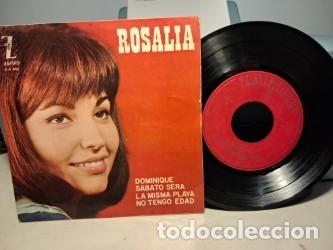 Discos de vinilo: EP ROSALIA : DOMINIQUE + SABATO SERA + NO TENGO EDAD + LA MISMA PLAYA