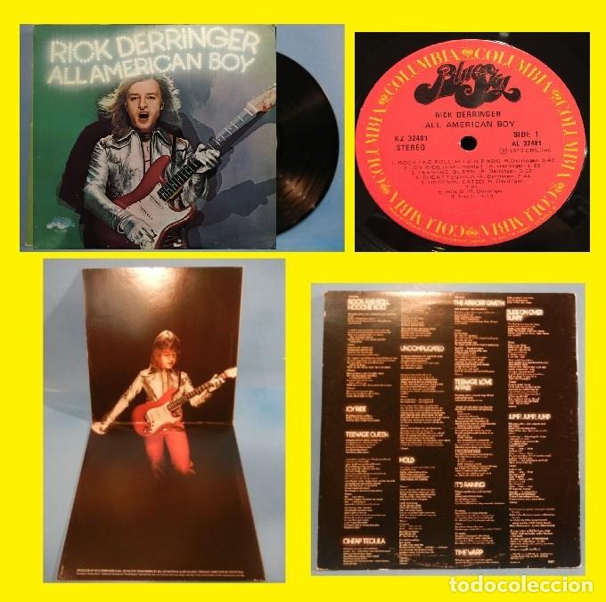 Discos de vinilo: RICK DERRINGER / ALL AMERICAN BOY 73 !!1&ordm; LP !! EDIC ORIG USA / JOHNNY WINTER,JOE WALSH !! IMPECABLE