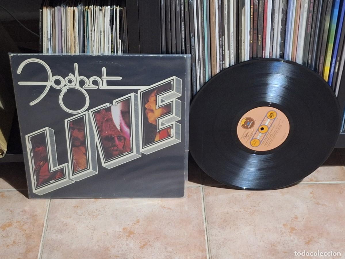 Discos de vinilo: Foghat &lrm;&ndash; Live LP Bearsville &lrm;&ndash; BRK 6971 USA