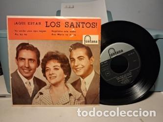 Discos de vinilo: EP LOS SANTOS : AQUI ESTAN LOS SANTOS ( GRUPO VOCAL ARGENTINO)