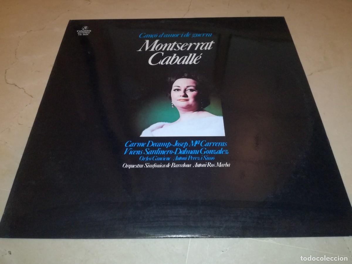 Discos de vinilo: MONTSERRAT CABALL&Eacute;-CANC&Oacute; D&Aacute;MOR I DE GUERRA-EDICI&Oacute;N ESPA&Ntilde;OLA-VINILO EN EXCELENTE ESTADO