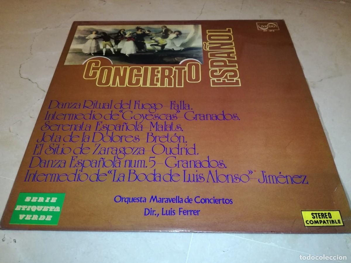 Discos de vinilo: CONCIERTO ESPA&Ntilde;OL-ORIGINAL 1972-FALLA, GRANADOS-EN MUY BUEN ESTADO