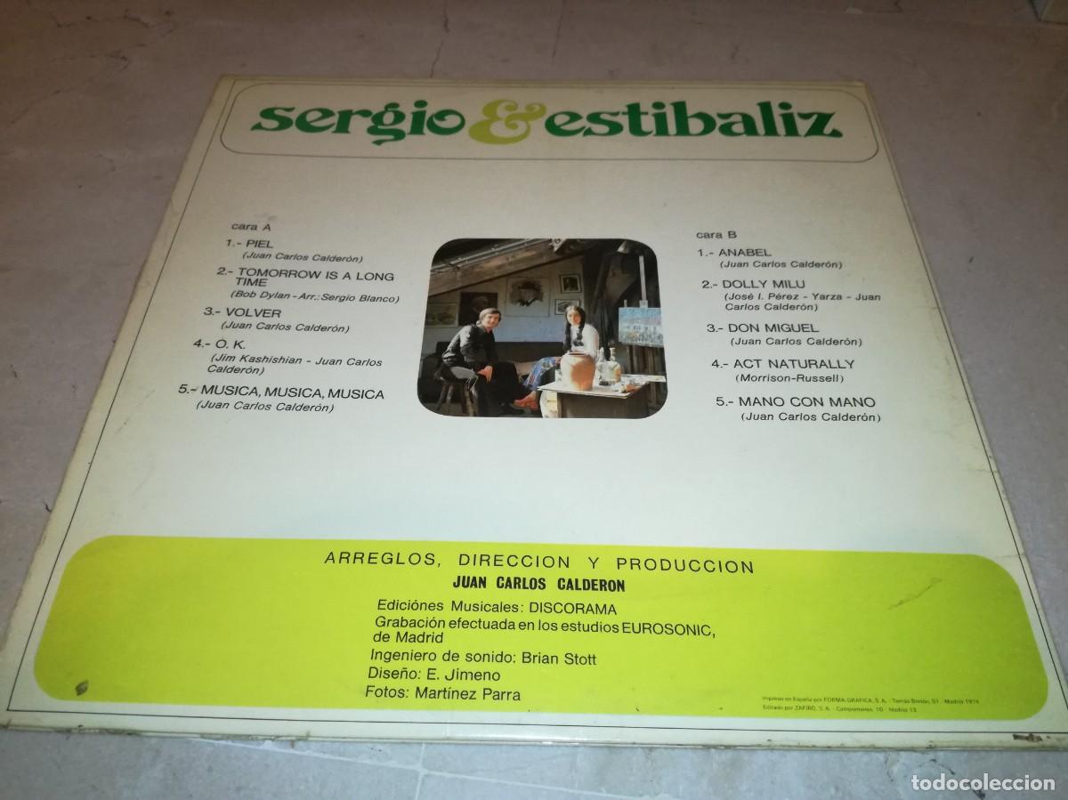 Discos de vinilo: SERGIO Y ESTIBALIZ-PIEL-GATEFOLD-ORIGINAL 1974 - Foto 2