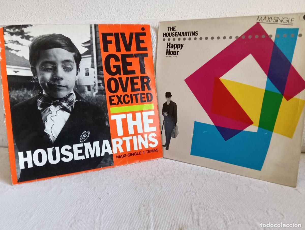Discos de vinilo: THE HOUSE MARTINS Lote 2 Maxis Muy usados.Ver titulos y dem&aacute;s informaci&oacute;n en fotos.Pedido m&iacute;nimo 9,0