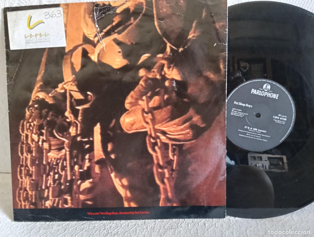 Discos de vinilo: PET SHOP BOYS Its A Sin Maxi Bastante Usado.Ver titulos y dem&aacute;s informaci&oacute;n en fotos.Pedido m&iacute;nimo 9