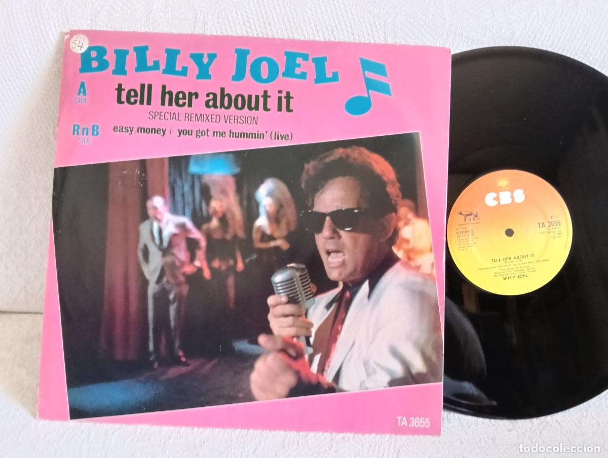Discos de vinilo: BILLY JOEL Tell Her About it Maxi Import UK como NUEVO.Ver titulos y dem&aacute;s informaci&oacute;n en fotos.Pedi