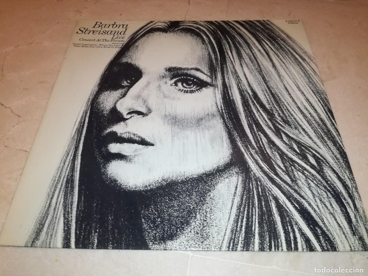 Discos de vinilo: BARBRA STREISAND LIVE CONCERT AT THE FORUM-GATEFOLD-EDICI&Oacute;N ESPA&Ntilde;OLA