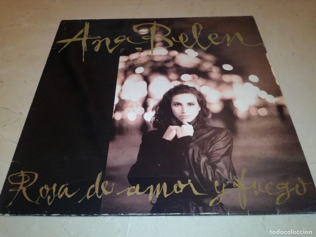 Discos de vinilo: ANA BELEN-ROSA DE AMOR Y FUEGO-CONTIENE ENCARTE-ORIGINAL 1989-VINILO EN MUY BUEN ESTADO