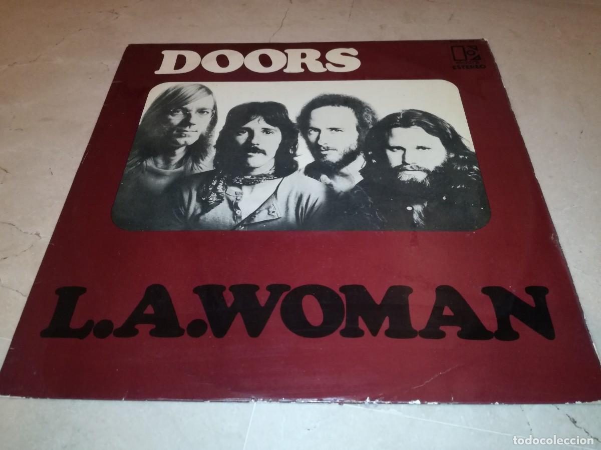 Discos de vinilo: THE DOORS-L.A. WOMAN-CONTIENE ENCARTE-PRIMERA EDICI&Oacute;N ESPA&Ntilde;OLA 1971 CON SOLAPAS