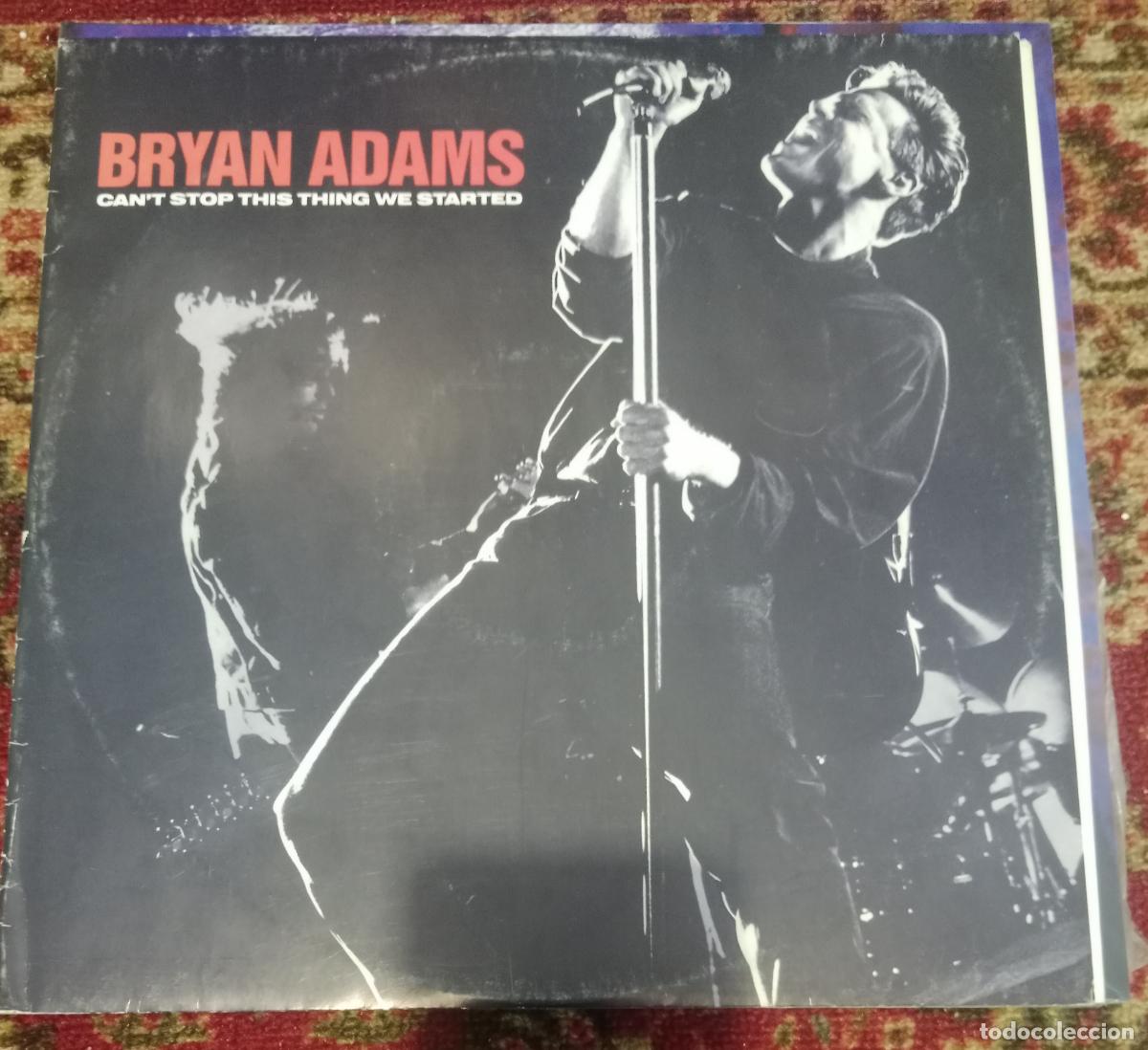 Discos de vinilo: Bryan Adams &ndash; Can't Stop This Thing We Started Maxi Europa 1991