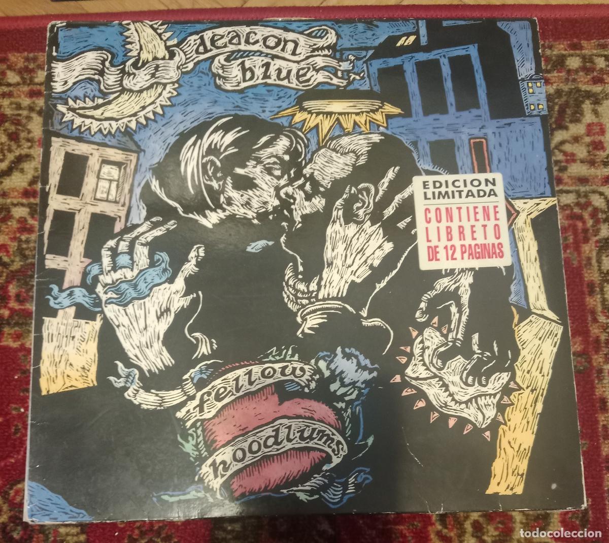Discos de vinilo: Deacon Blue &ndash; Fellow Hoodlums Lp Espa&ntilde;a 1991 con libreto