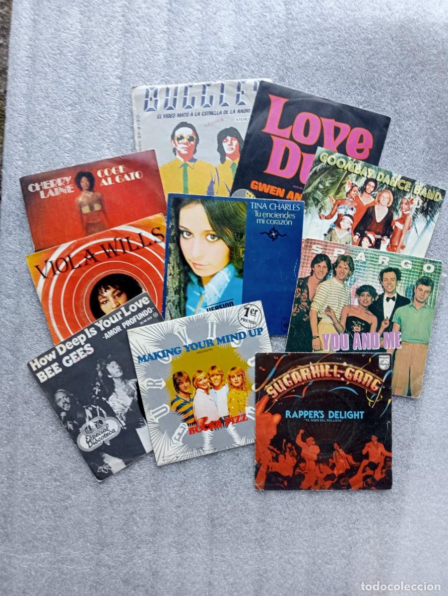 Discos de vinilo: lote de 10 singles varios artistas ver fotos