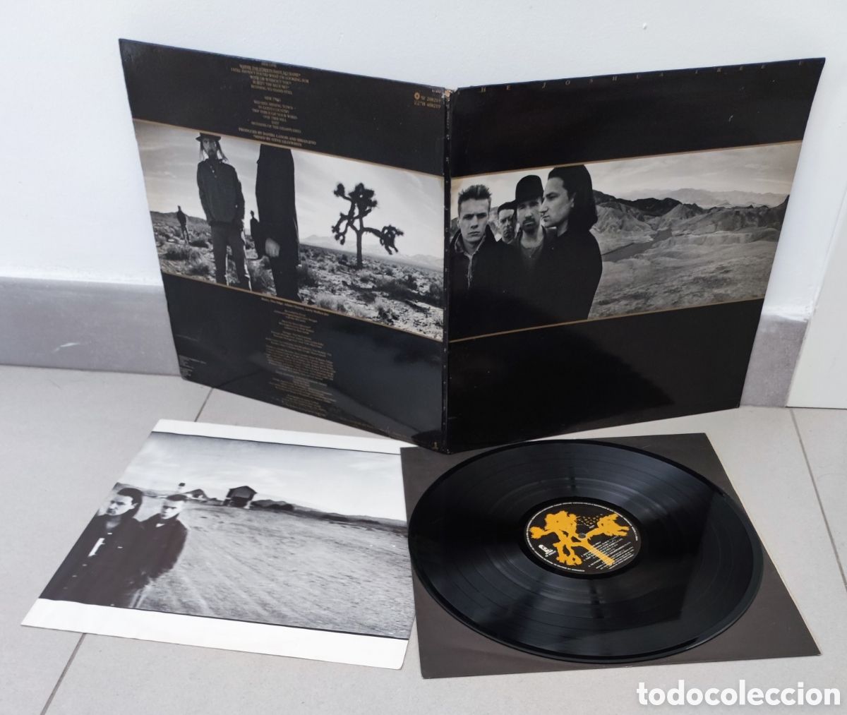 Discos de vinilo: 1987 LP - U2 / THE JOSHUA TREE - 1987 ISLAND RECORDS SPAIN / CON ENCARTE