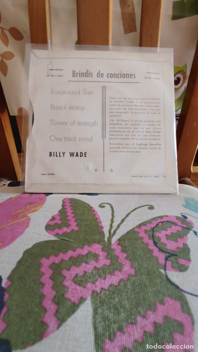 Discos de vinilo: BILLY WADE-EP RUNAROUND SUE +3 - Foto 2