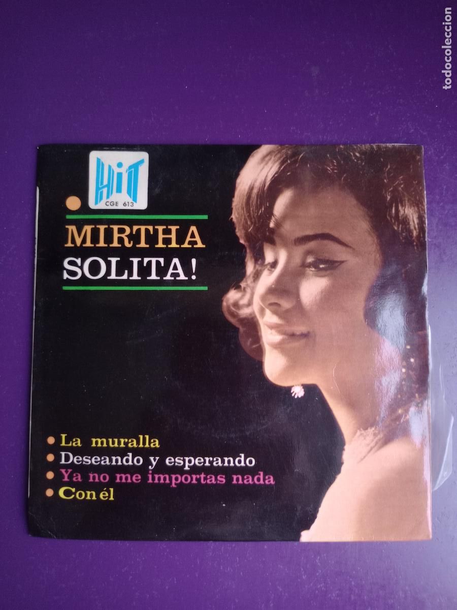 Discos de vinilo: Mirtha Perez &lrm;Solita - LA MURALLA +3 - EP HIT 1966 - VENEZUELA POP 60'S - SIN USO