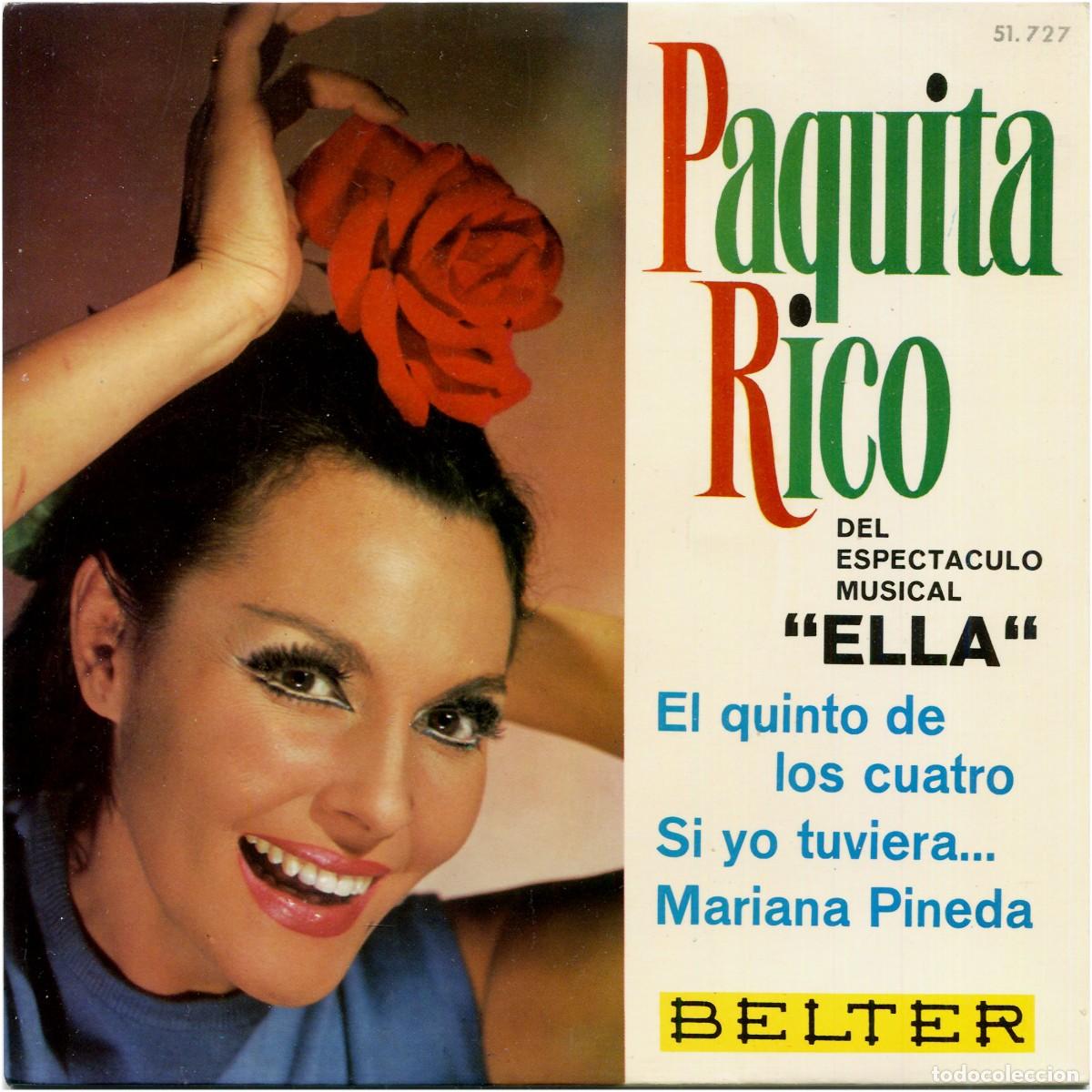Vinyl-Schallplatten: Paquita Rico &lrm;- Del Espectaculo Musical &rdquo;Ella&rdquo; - EP Spain 1966 - Belter 51.727