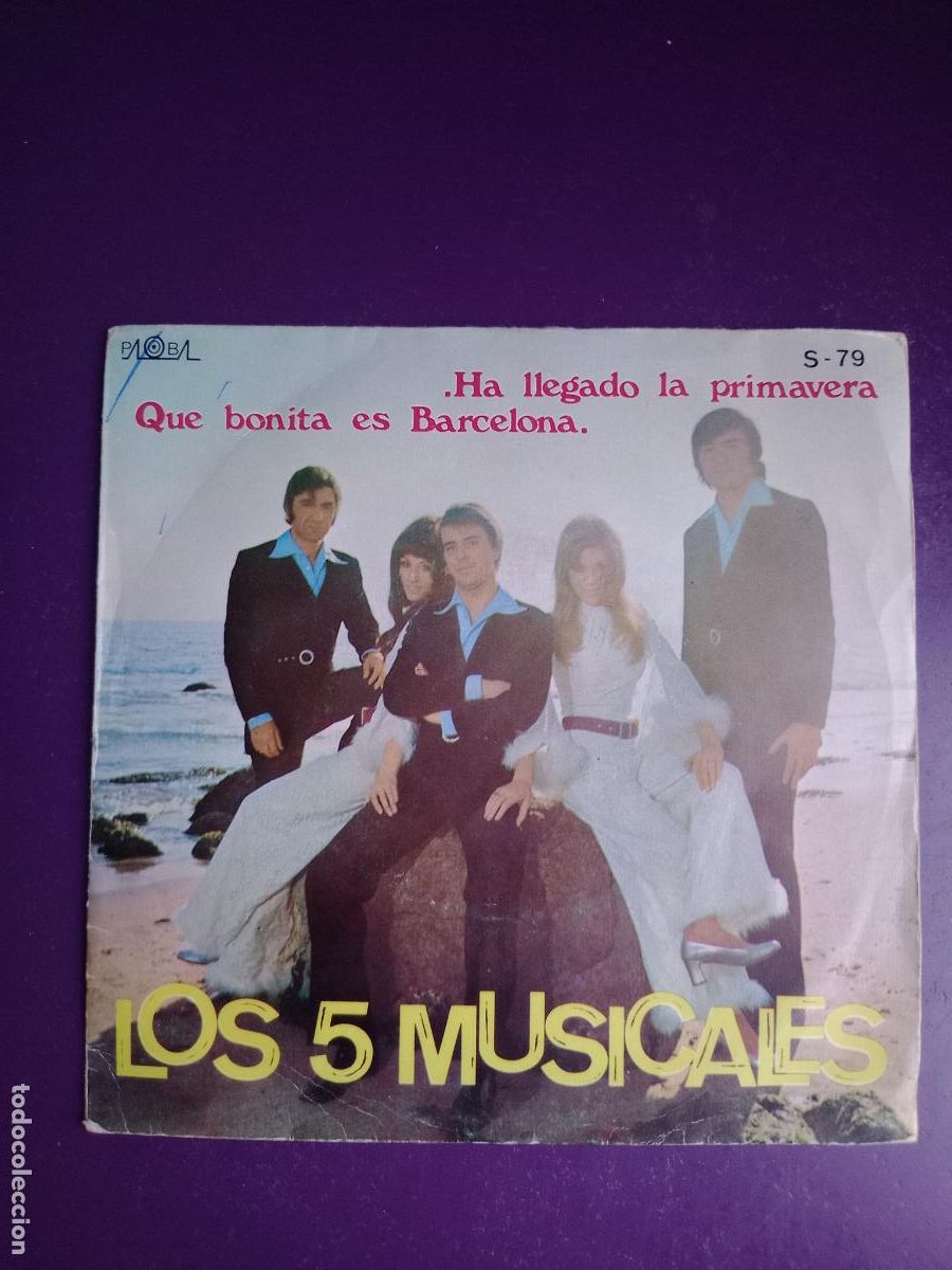 Discos de vinilo: LOS 5 CINCO MUSICALES - Sg PALOBAL 1971 - HA LLEGADO LA PRIMAVERA / QUE BONITA ES BARCELONA