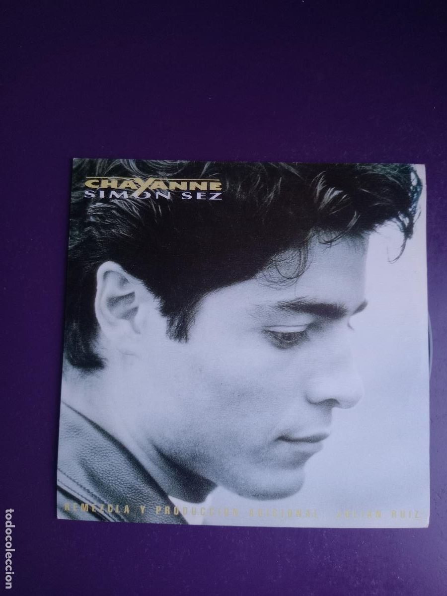 Discos de vinilo: Chayanne &ndash; Simon Sez - Sg EPIC PROMO 1991 - PUERTO RICO LATIN DISCO POP