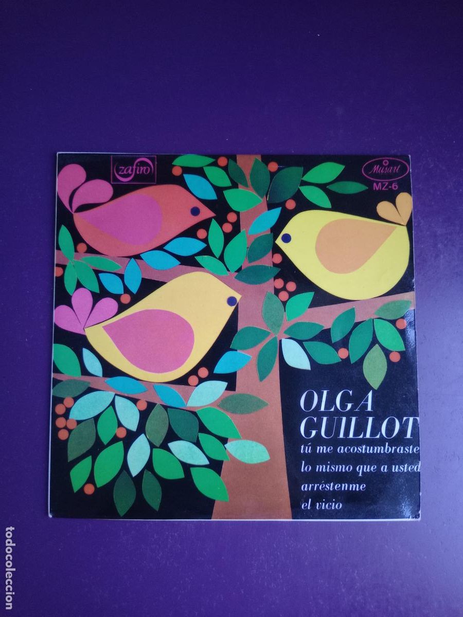 Discos de vinilo: Olga Guillot &ndash; TU ME ACOSTUMBRASTE +3 EP ZAFIRO MONTILLA 1967 - BOLERO CUBA - SIN APENAS USO,
