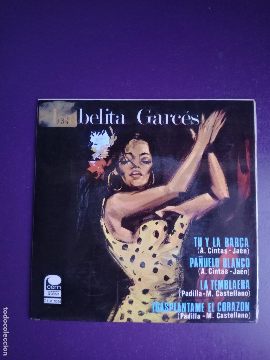 Discos de vinilo: Isabelita Garces &ndash; Tu Y La Barca / Pa&ntilde;uelo Blanco +2 EP CEM 1968 - FLAMENCO Y RUMBA - MUY POCO USO
