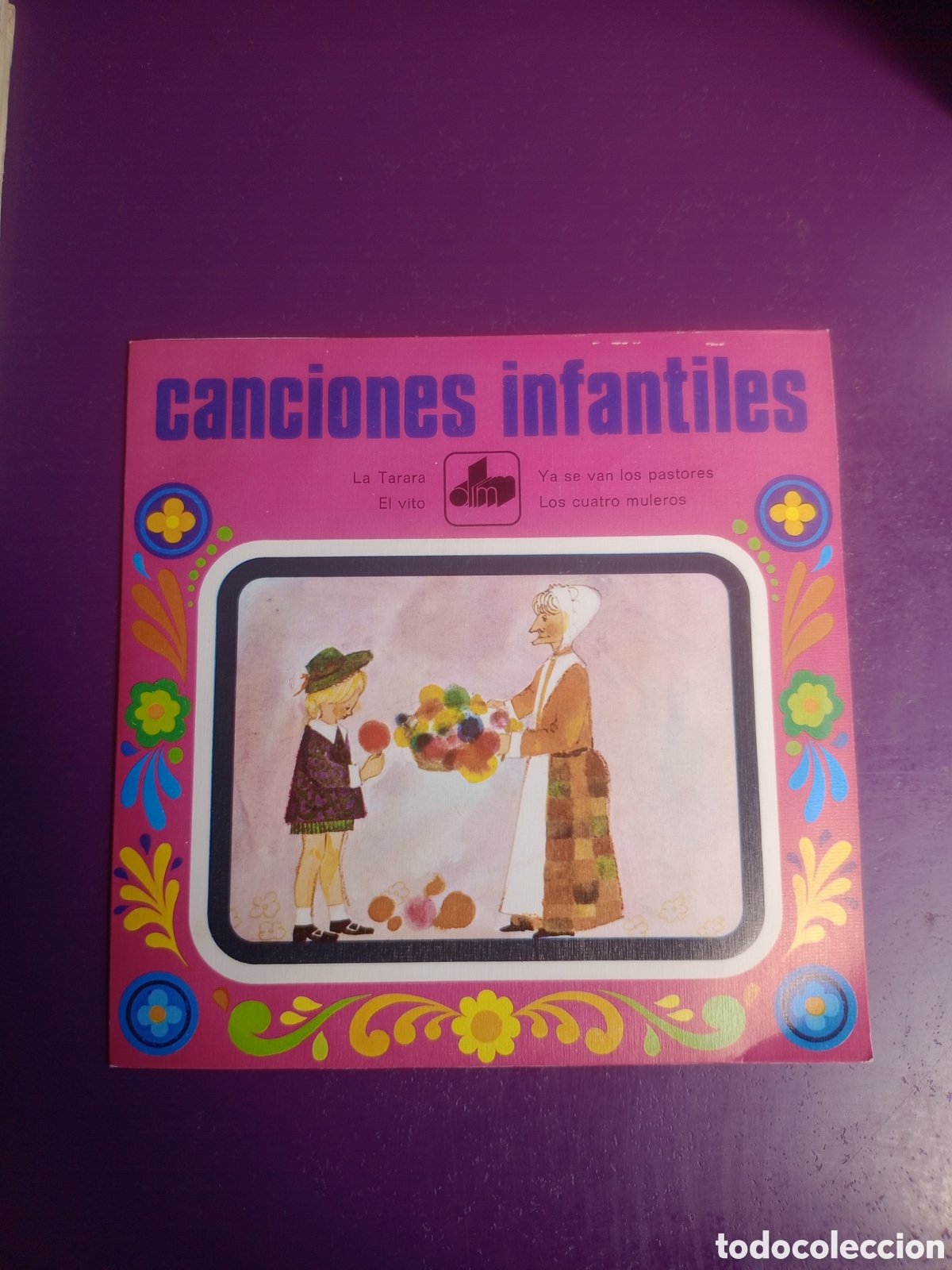 Discos de vinilo: CANCIONES INFANTILES EP DIM 1971 - la tarara / los cuatro muleros +2 - CORO COLEGIO SANTA SOFIA