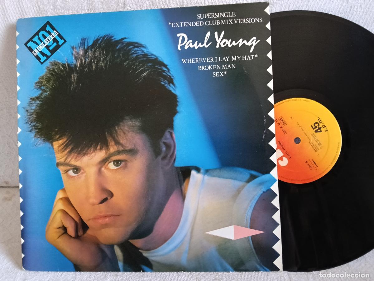 Discos de vinil: PAUL YOUNG Wherever I lay Muy Hat Maxi como NUEVO.Ver titulos y dem&aacute;s informaci&oacute;n en fotos.Pedido m&iacute;