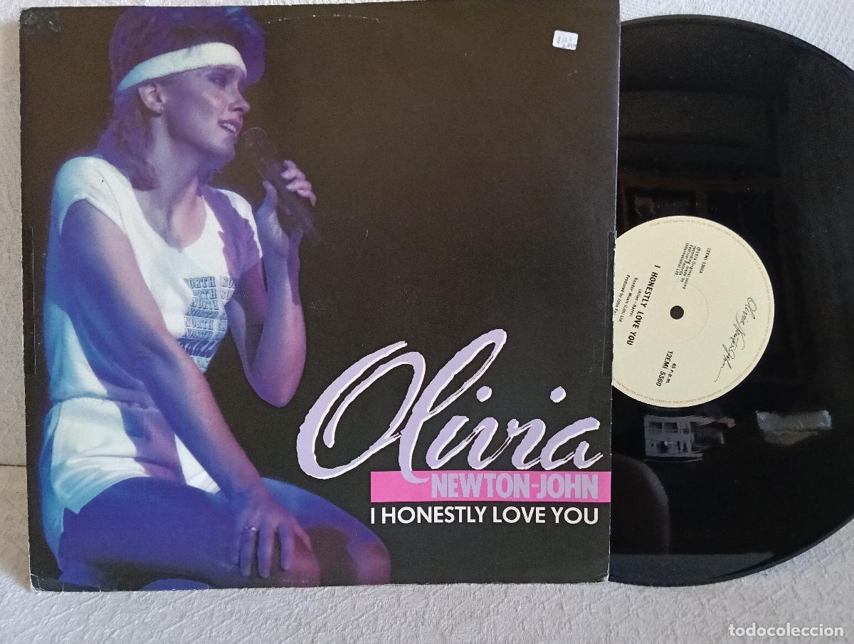 Disques de vinyle: OLIVIA NEWTON JOHN I Honestly Love You Maxi Import USA Excelente estado.Ver titulos y dem&aacute;s informac
