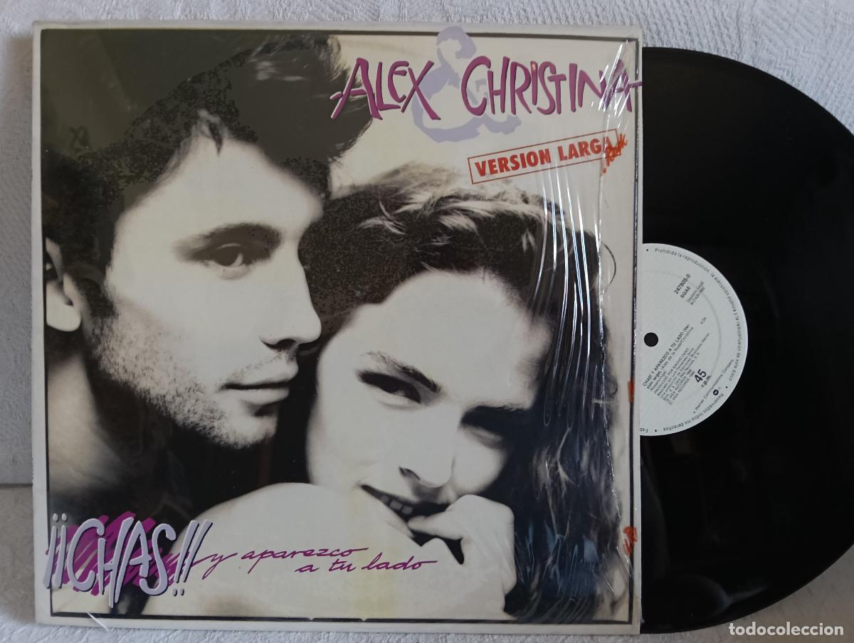 Discos de vinilo: ALEX Y CHRISTINA Chas y Aparezco Maxi NUEVO a estrenar .Ver titulos y dem&aacute;s informaci&oacute;n en fotos.Pe