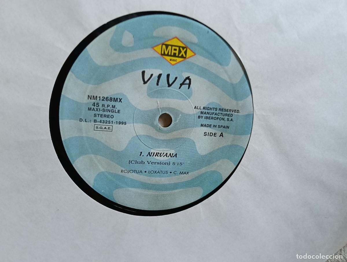 Discos de vinilo: VIVA Nirvarna Maxi Sin portada Ver titulos y dem&aacute;s informaci&oacute;n en fotos.Pedido m&iacute;nimo 9,00 euros