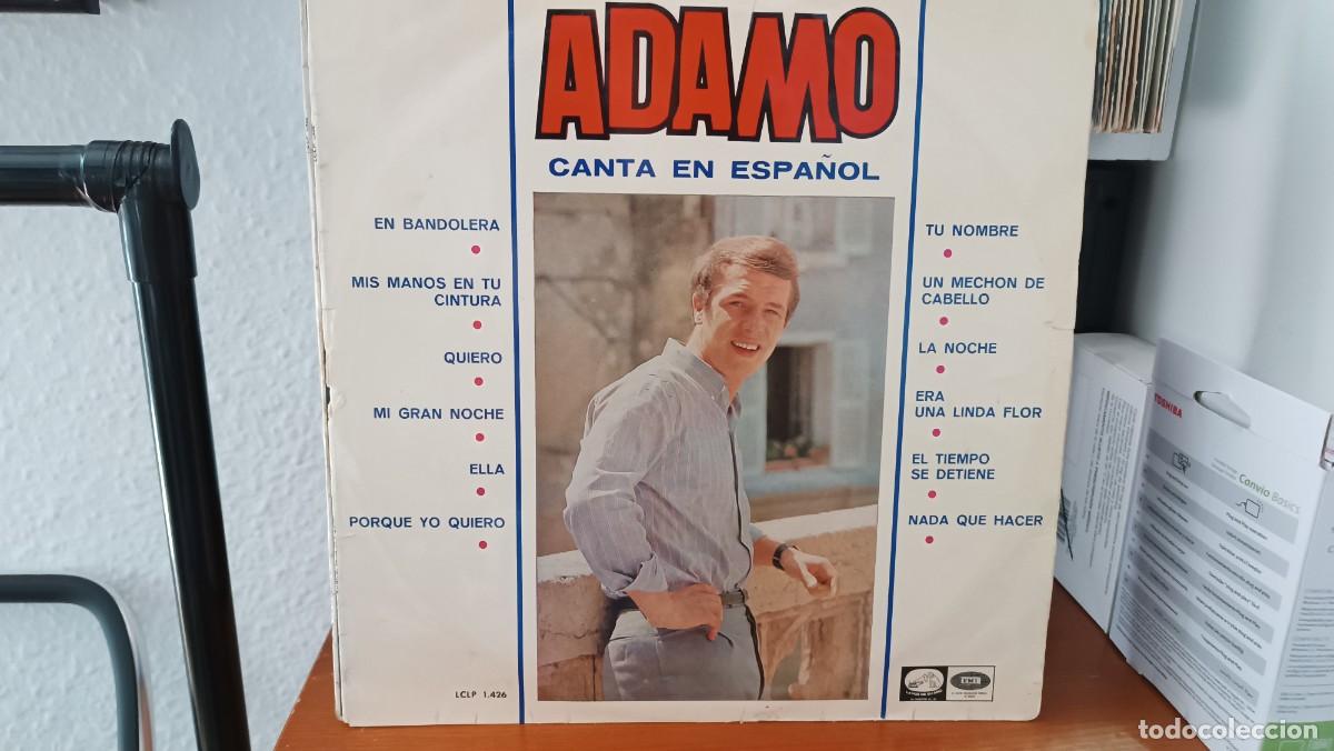 Discos de vinilo: D) Adamo &rdquo;Adamo canta en espa&ntilde;ol&rdquo; Lp a&ntilde;o 1966 - 1&ordf; edici&oacute;n original - LEER DESCRIPCION