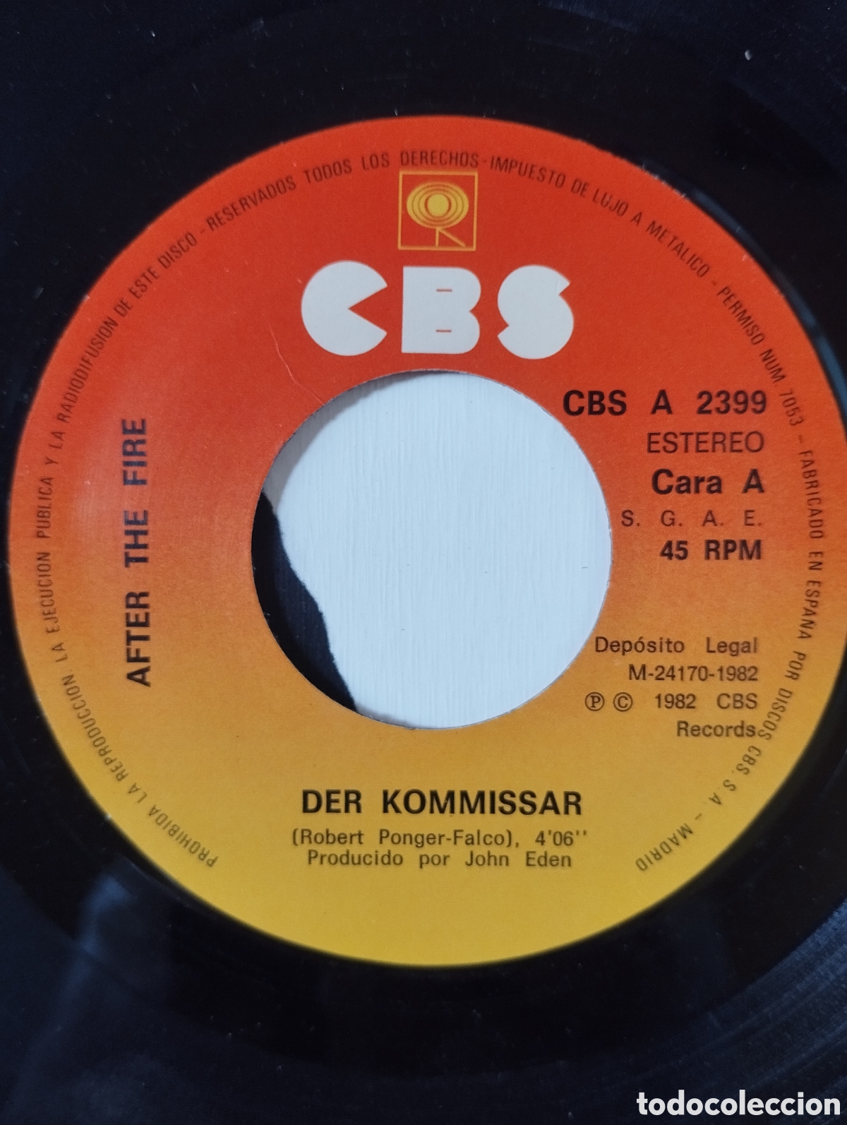 Discos de vinilo: ATF - After The Fire - Der Kommissar - single - Foto 5