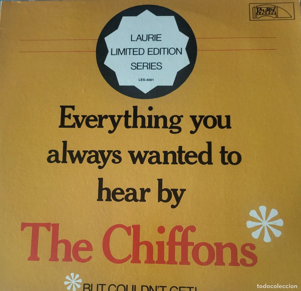 Discos de vinilo: The Chiffons Lp sello Laurie editado en Espa&ntilde;a a&ntilde;o 1984...