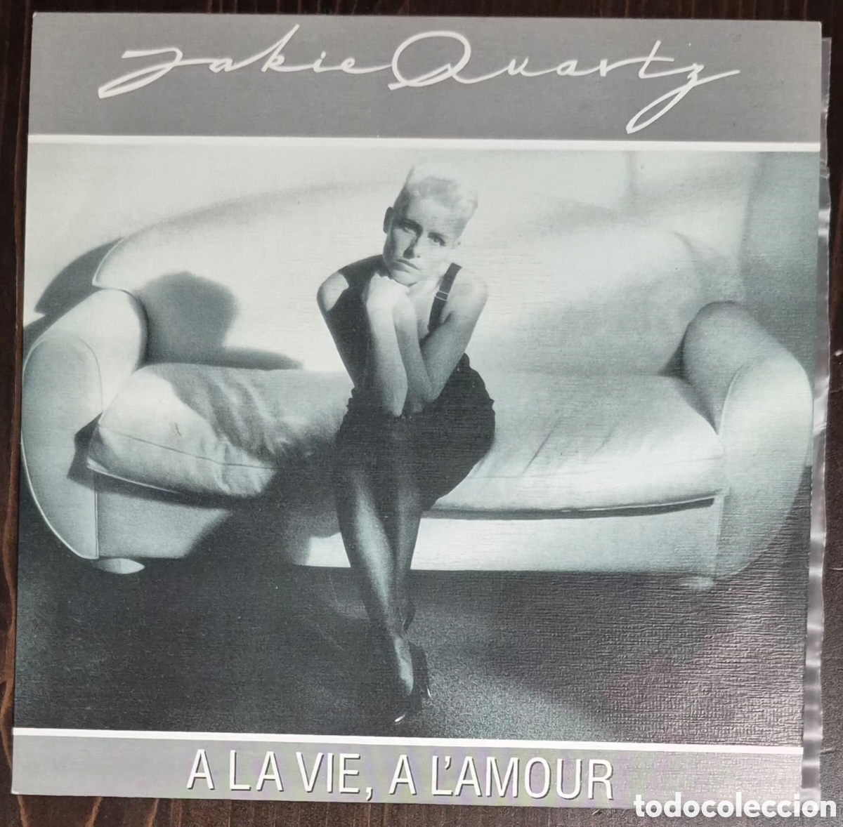 Discos de vinilo: SINGLE SIDED - JAKIE QUARTZ - &Agrave; LA VIE, &Agrave; L'AMOUR - 1989 ESPA&Ntilde;A (PROMO)