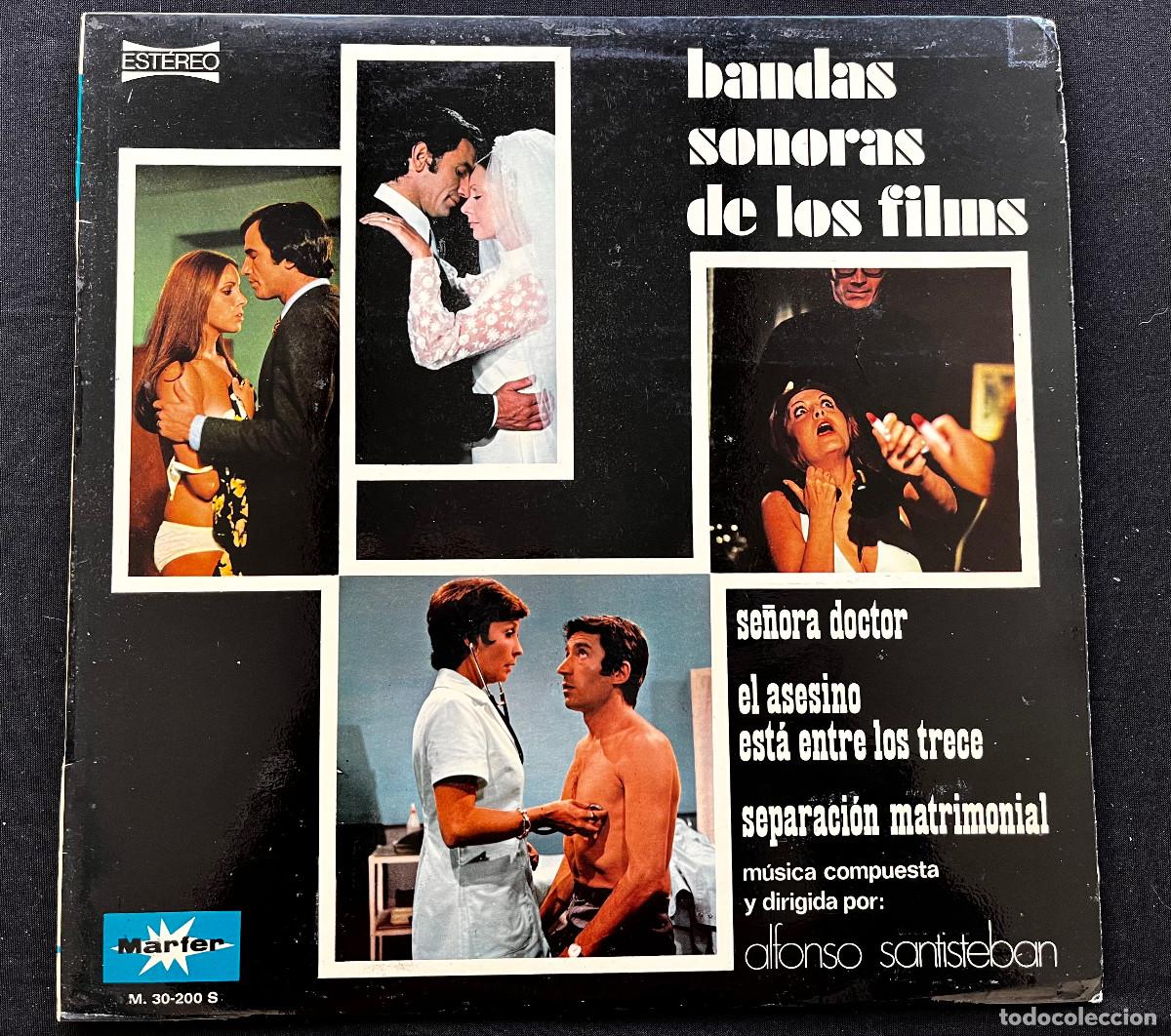 Discos de vinilo: LP ALFONSO SANTISTEBAN. BANDAS SONORAS DE LOS FILMS. M30200S. VG. 1973