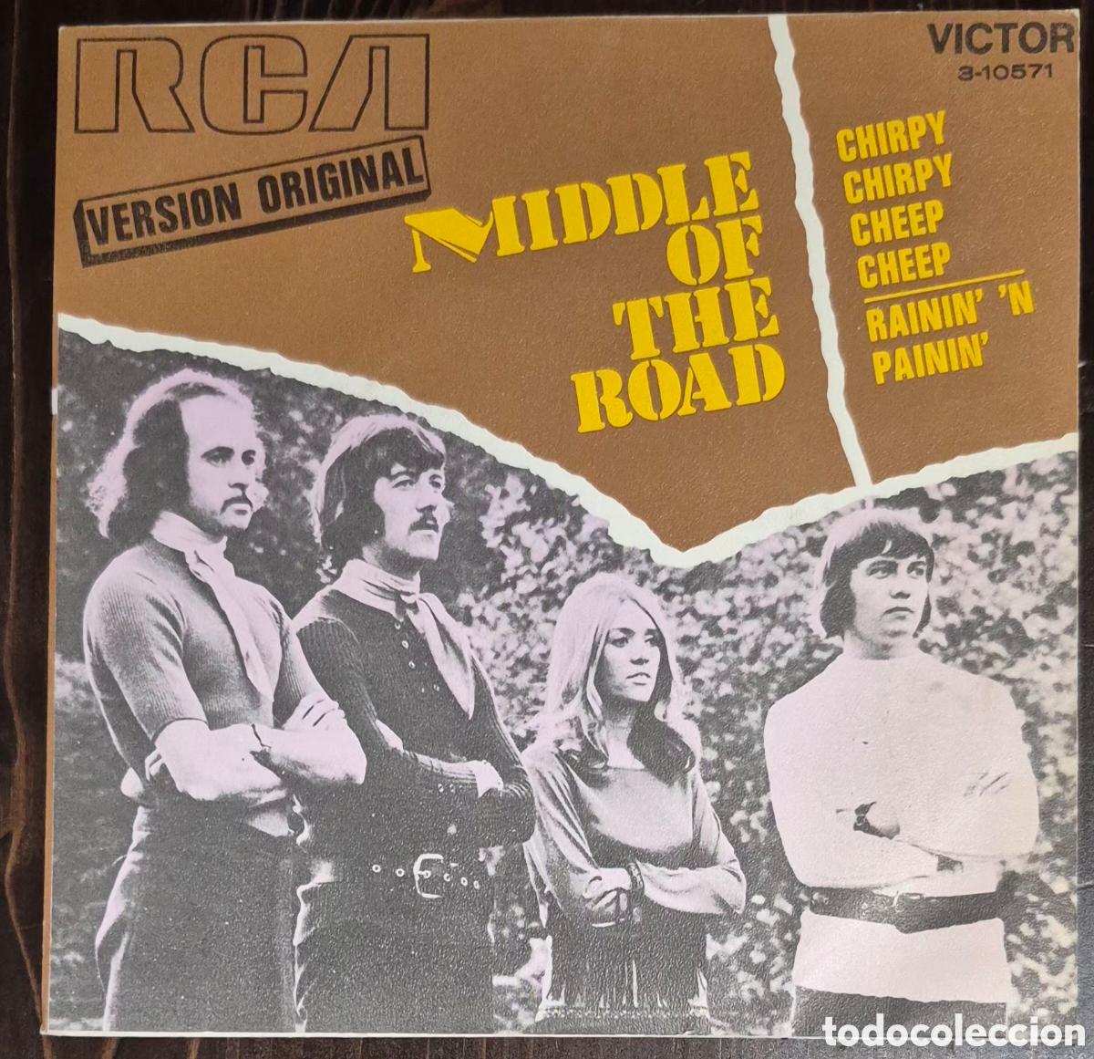 Discos de vinilo: SINGLE - MIDDLE OF THE ROAD - CHIRPY CHIRPY CHEEP CHEEP - 1971 ESPA&Ntilde;A