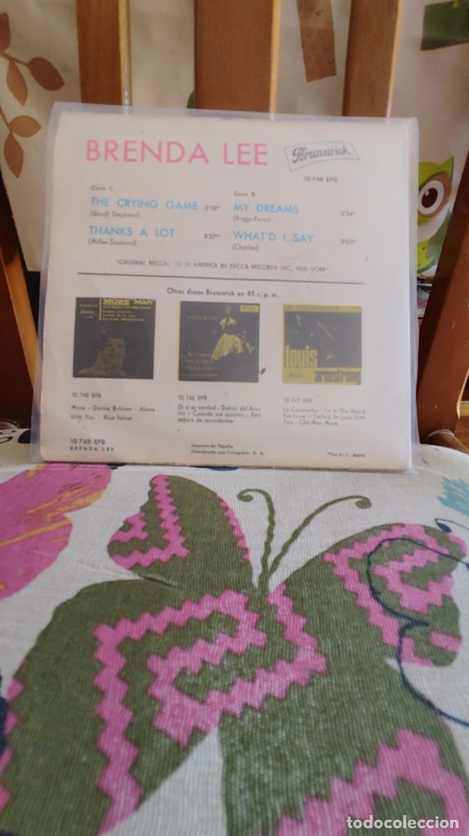 Discos de vinilo: BRENDA LEE-EP THE CRYING GAME +3 - Foto 2