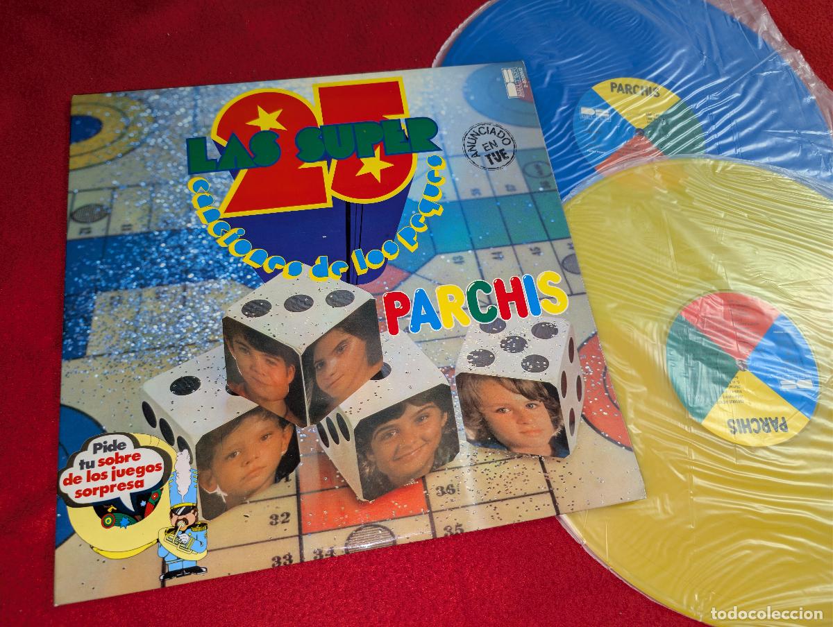 Discos de vinilo: PARCHIS Las 25 super canciones de los peques 2LP 1979 Belter AZUL+AMARILLO gatefold