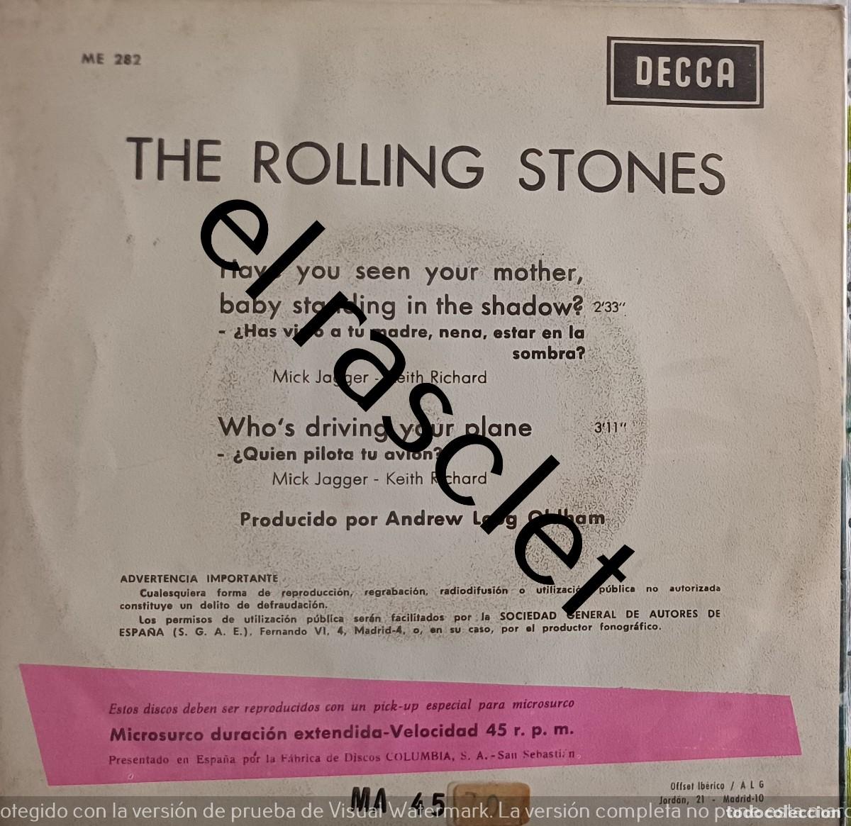 Discos de vinilo: MAGNIFICO SINGLE DE - THE - ROLLING- STONES - - Foto 2
